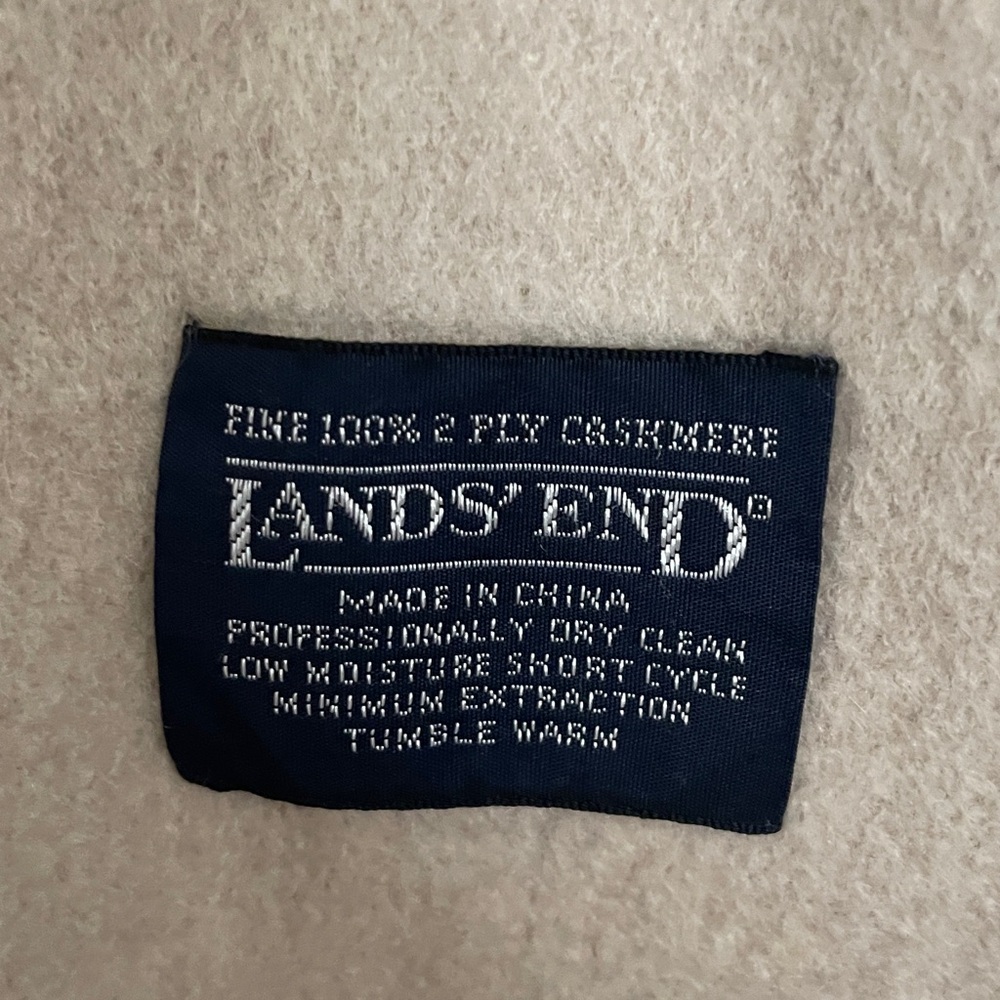 LANDS END CASHMERE SCARF - Picture 3 of 5